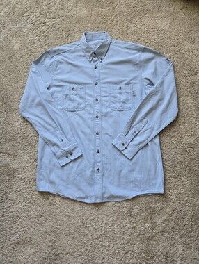 Tyndale Work Shirt Mens XL Long Blue
